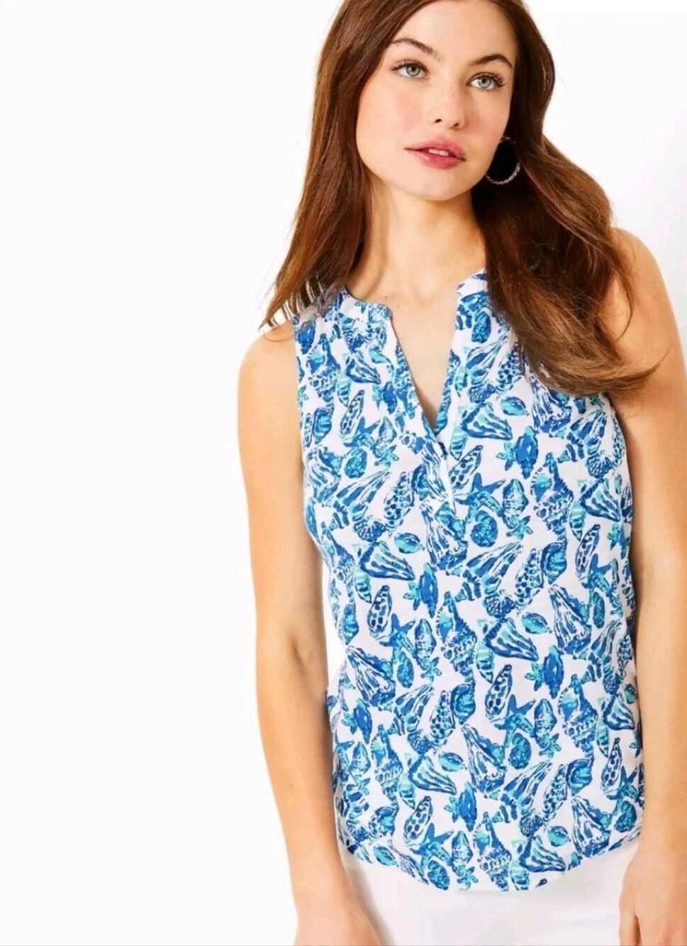 Lilly Pulitzer Dev Top In Shell Collector Size XXS - Picture 2 of 6